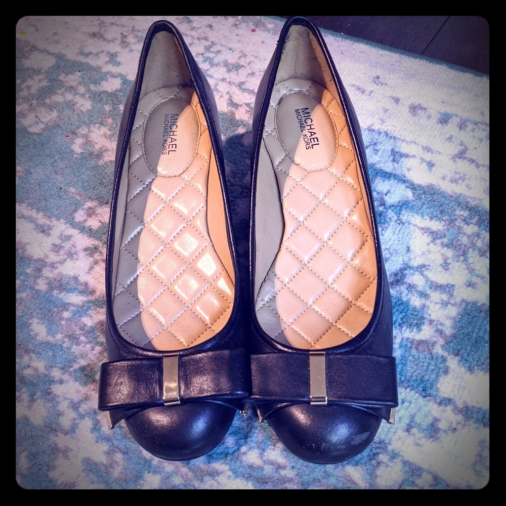 Michael Kors Black Leather Kiera